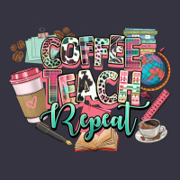 Coffee Teach Repeat Teacher Vintage Hoodie | Teevron