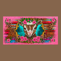 Western Baby Boer Goat Pink Flowers Serape Leopard Pink Glitter Patter Premium Tee | Teevron
