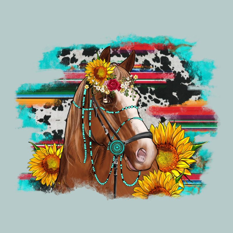 Horse With Sunflowers Heavy Core Tee by Artiststas | Teevron