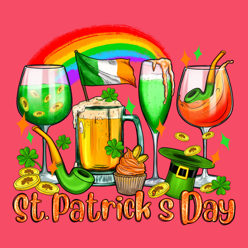 St. Patrick's Wine Glasses Premium Sweatshirt by OliviaCreatesArt | Teevron