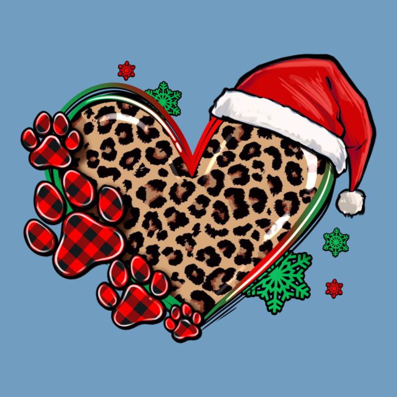 Christmas Paw Heart Urban Heavy Tee by MaliasSmallBusiness | Teevron