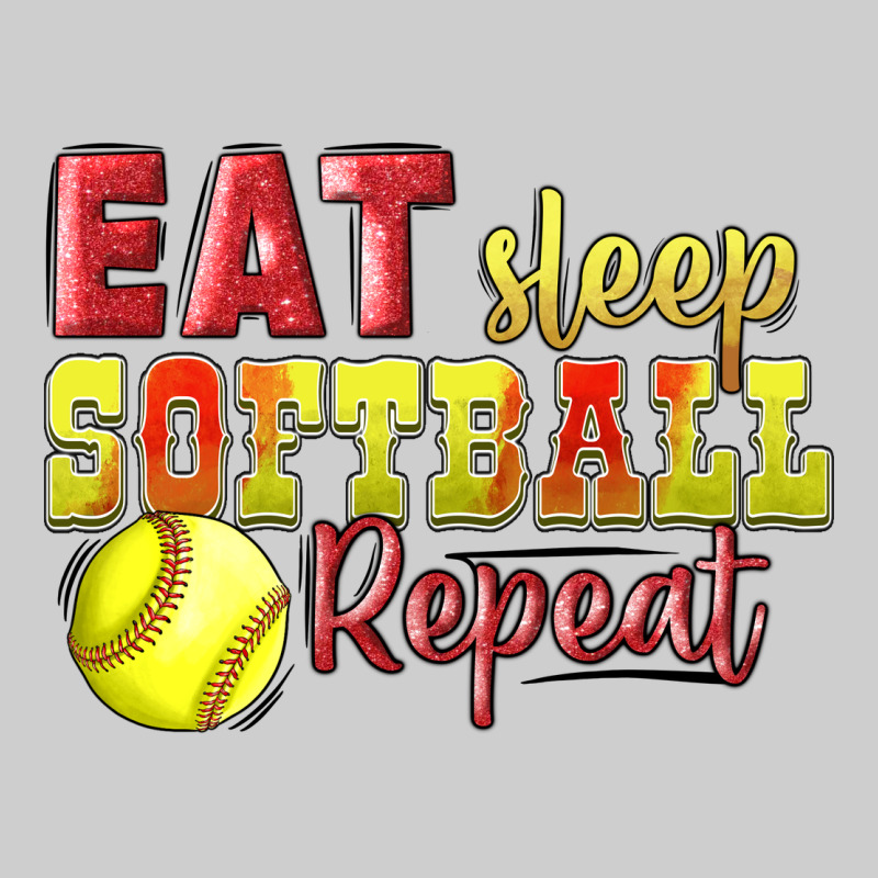 Eat Sleep Softball Repeat Premium Tee by LillyAllenDesigns | Teevron
