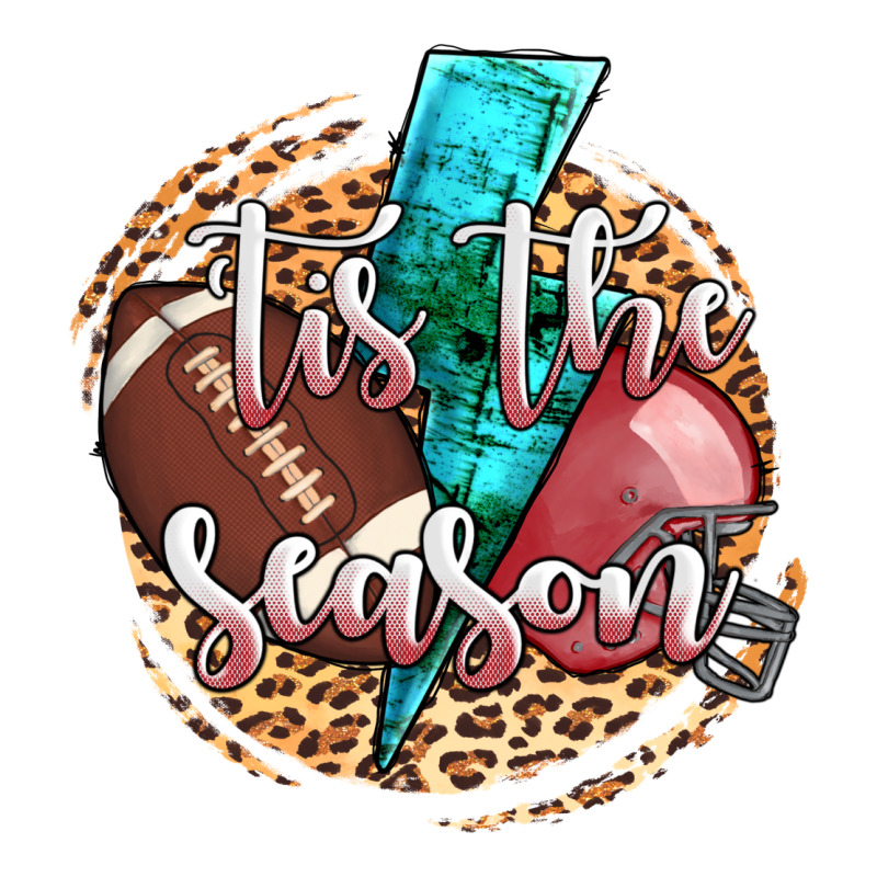 Tis The Season Football Helmet Ladies Tee by AdoDesignShop | Teevron