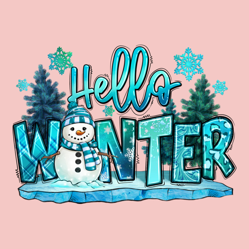 Hello Winter Snowman Urban Heavy Tee by MaliasSmallBusiness | Teevron