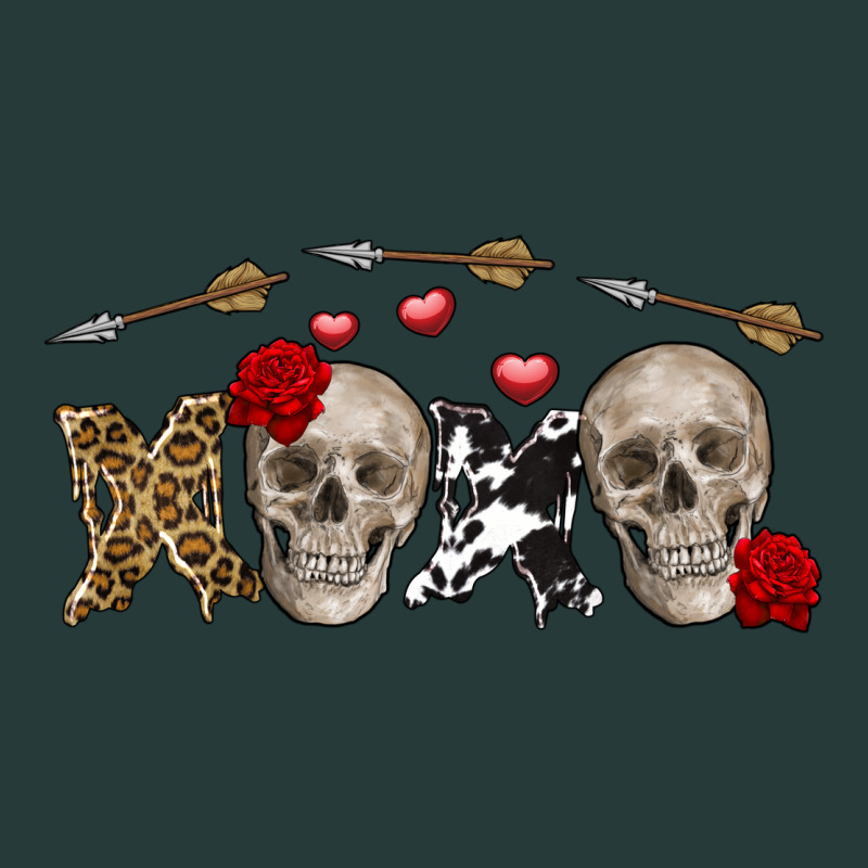 Xoxo Valentine Skulls Valentine's Day Premium Sweatshirt by FaDigitalArtStudio | Teevron