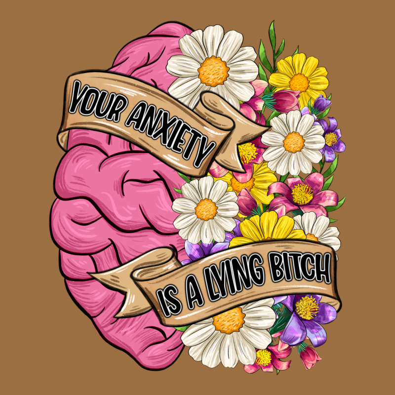 Your Anxiety Is A Lying Bitch Vintage Tee by MaliasSmallBusiness | Teevron