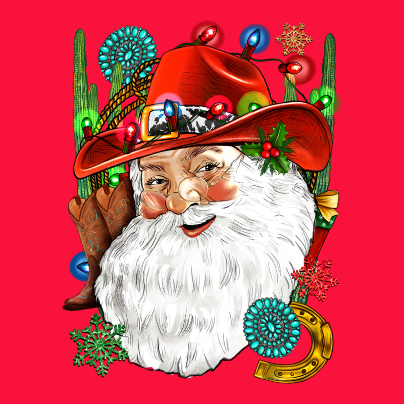 Cowboy Santa Classic Tee by NancyCooperArtShop | Teevron