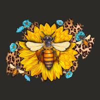 Bee Sunflower Leopard Heavy Core Tee | Teevron