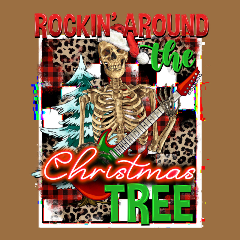 Rockin' Around The Christmas Tree Skeleton Vintage Tee by NancyCooperArtShop | Teevron