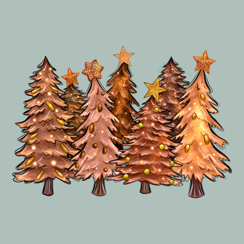 Melanin Christmas Trees With Lights Heavyweight Hoodie by FaDigitalArtStudio | Teevron