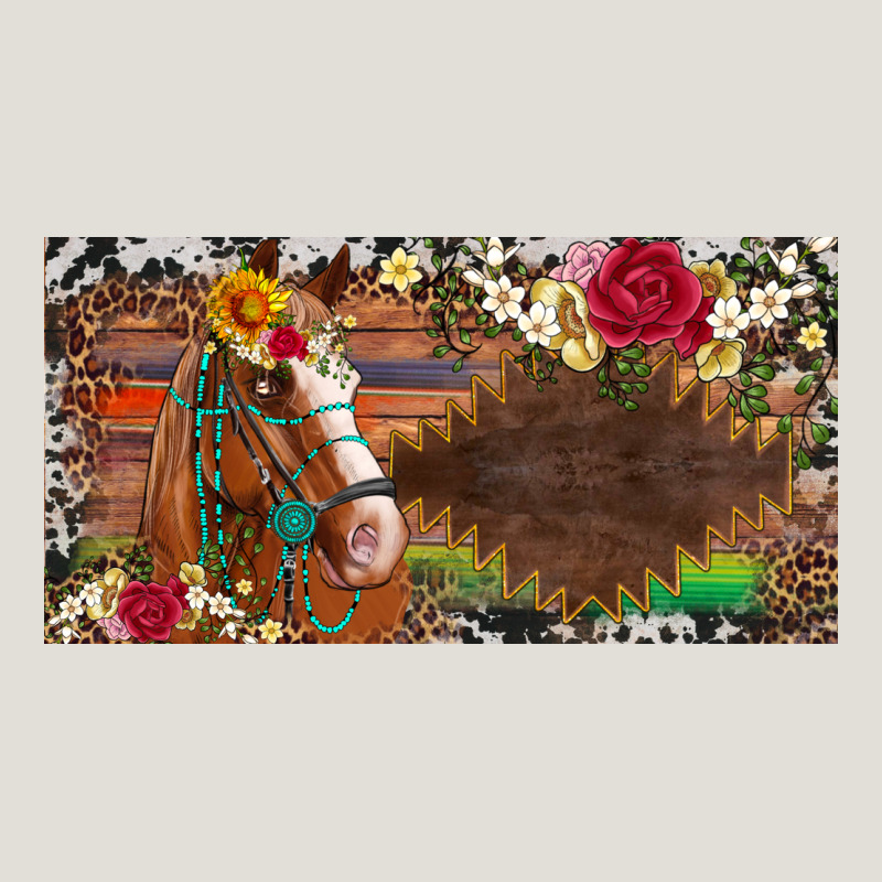 Western Turquoise Gemstone Horse Cowhide Leopard Floral Background Lic Heavy Core Tee by Artiststas | Teevron
