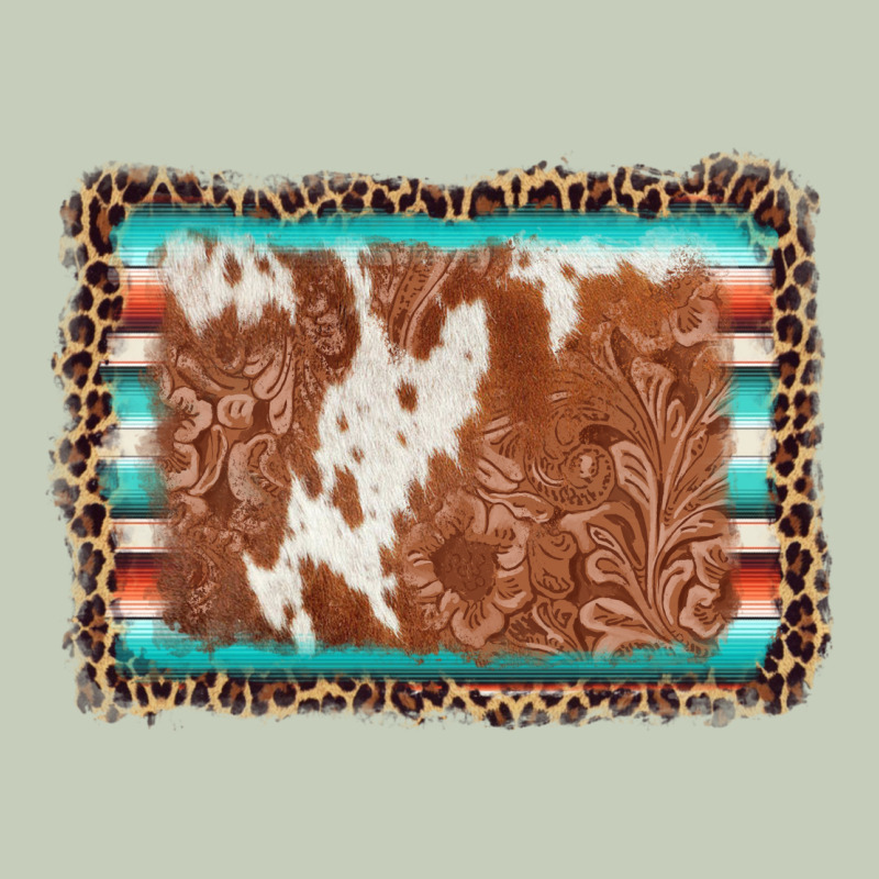 Leopard Serape Cowhide  Leather Background Ladies Tee by AdoDesignShop | Teevron