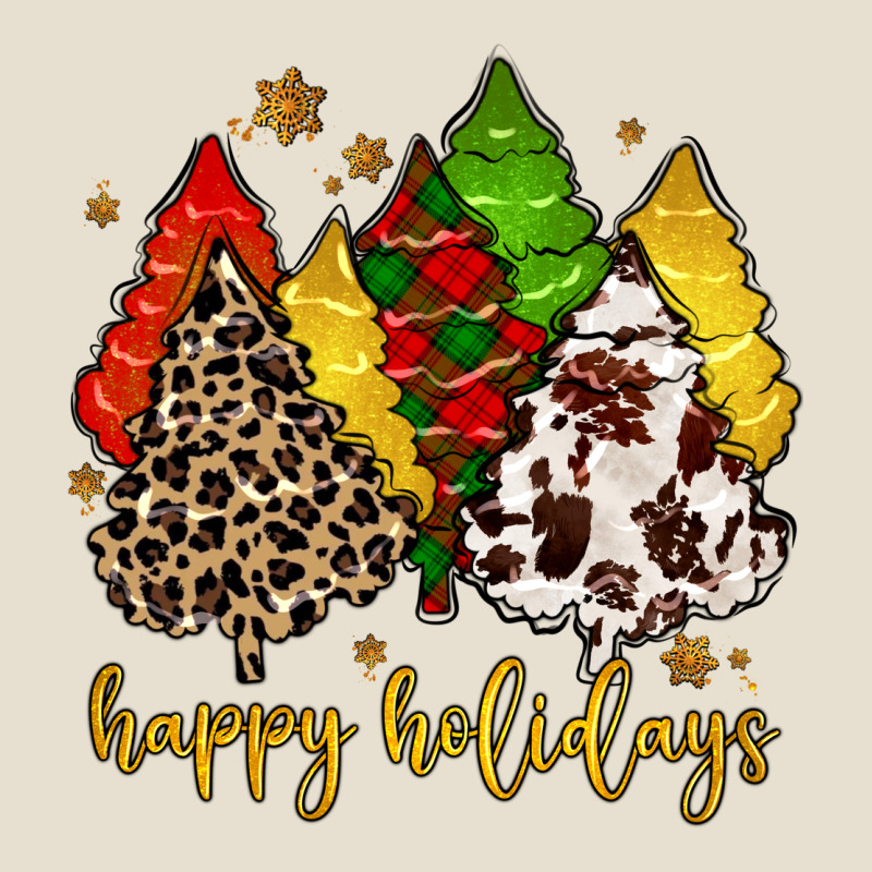 Happy Holidays With Christmas Tree Urban Heavy Tee by MaliasSmallBusiness | Teevron
