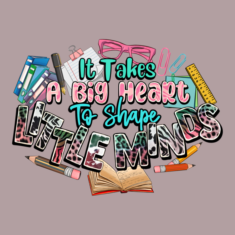 It Takes A Big Heart To Shape Little Mind Teacher Vintage Hoodie by NancyCooperArtShop | Teevron