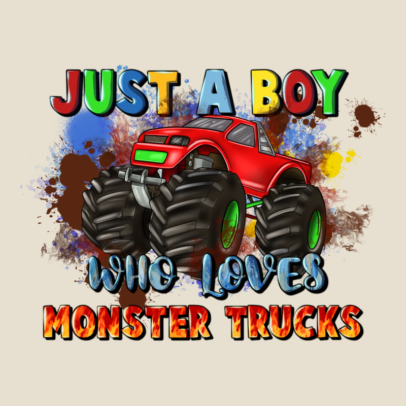 Just A Boy Who Loves Monster Trucks Urban Heavy Tee by JahusDesignShop | Teevron