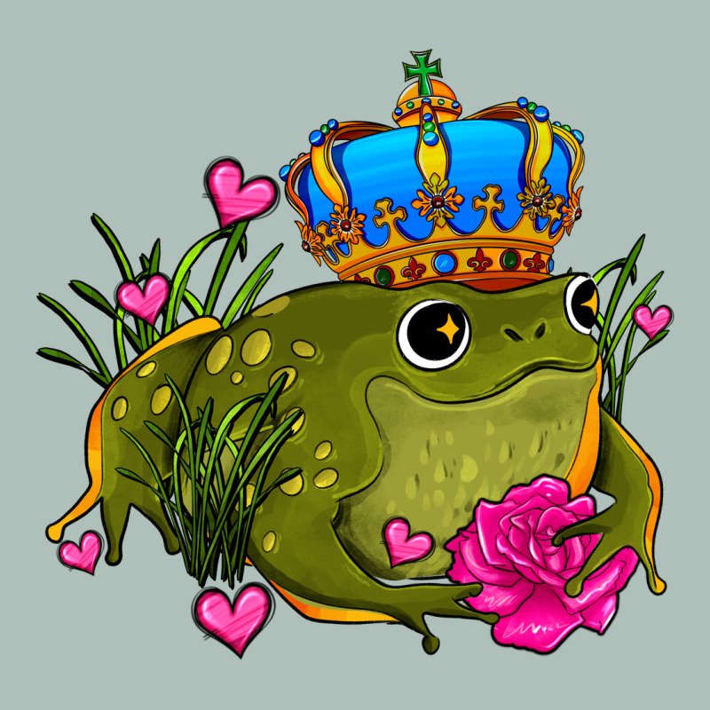 Valentines Day Frog Prince Olivia Heavyweight Hoodie by OliviaCreatesArt | Teevron