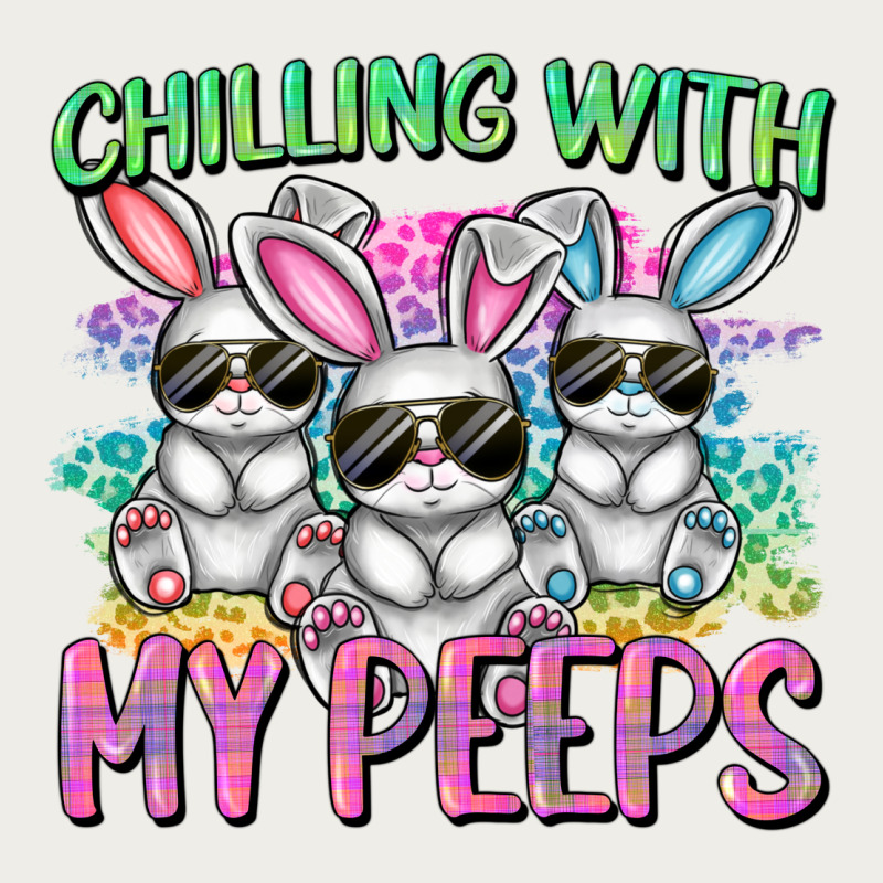 Chilling With My Peeps Easter Bunnies Cowgirl Cowg Zipper Hoodie by CowGirlArtShop | Teevron