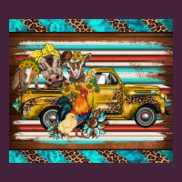 Western Truck Farm Animals Serape Leopard Turquoise's Premium Tee | Teevron