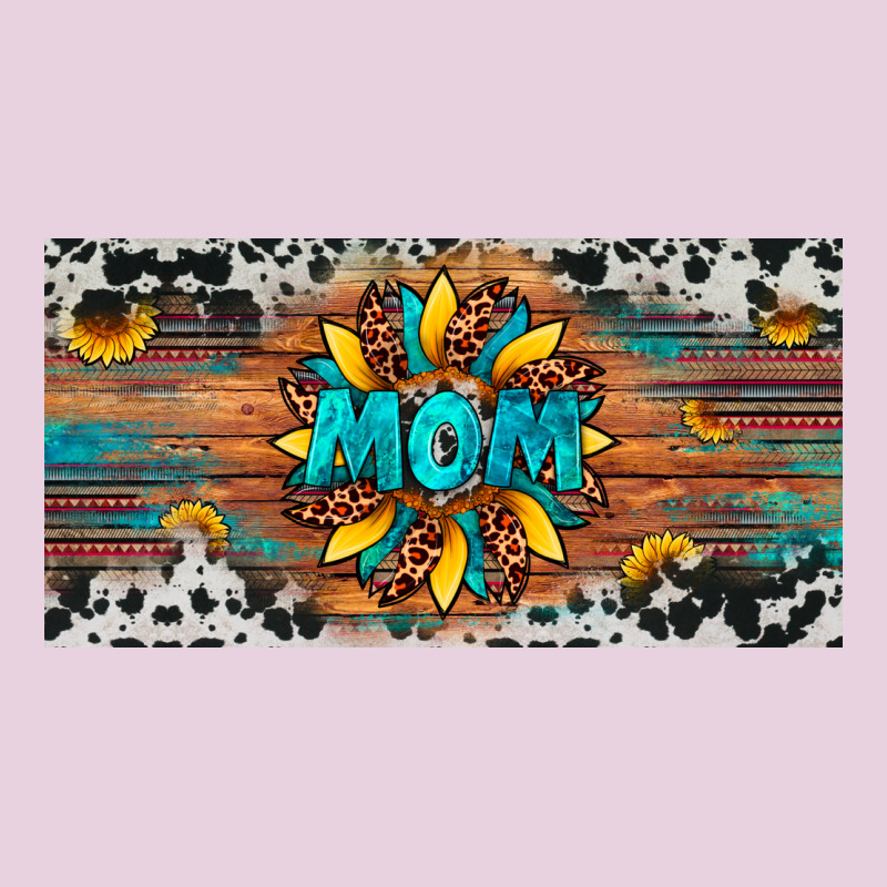 Leopard Sunflower Mom License Plate Ladies Tee by Artiststas | Teevron