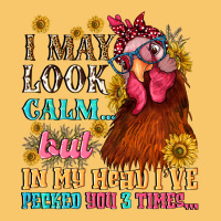 I May Look Calm But In My Head I Pecked You Three Vintage Hoodie | Teevron