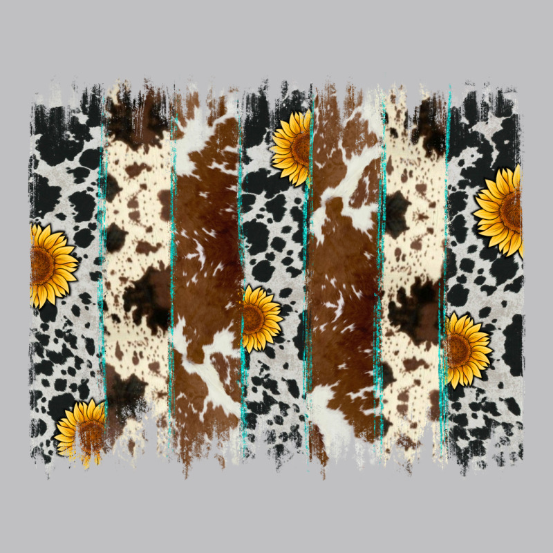 Sunflower Cowhide Brush Stroke Long Sleeve Tee by Artiststas | Teevron