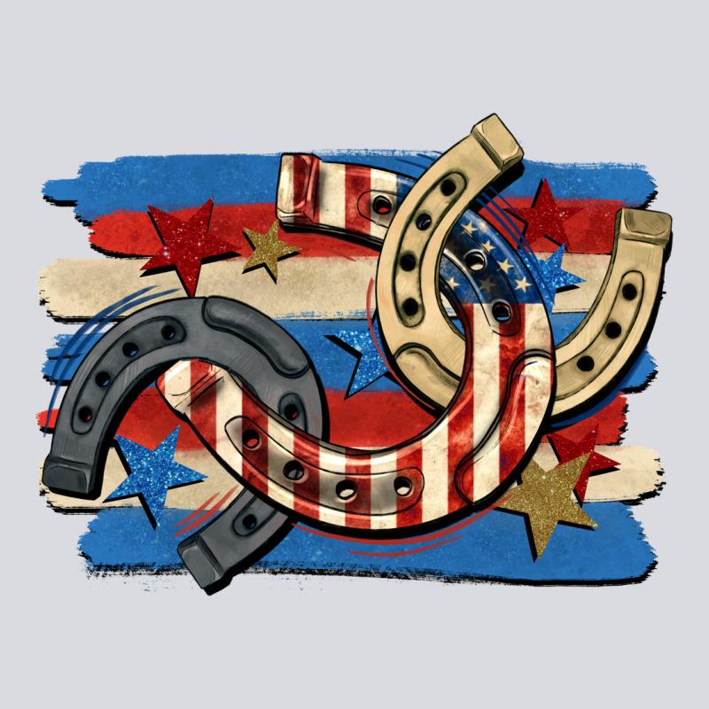 4th Of July Horseshoe Zipper Hoodie by CowGirlArtShop | Teevron
