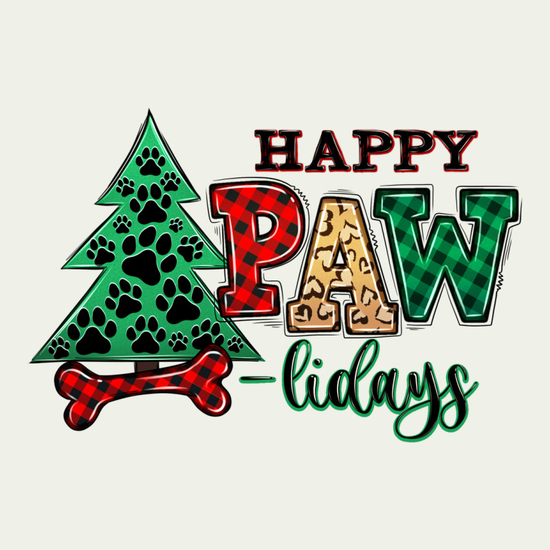 Happy Pawlidays Christmas Pets Urban Heavy Tee by MaliasSmallBusiness | Teevron