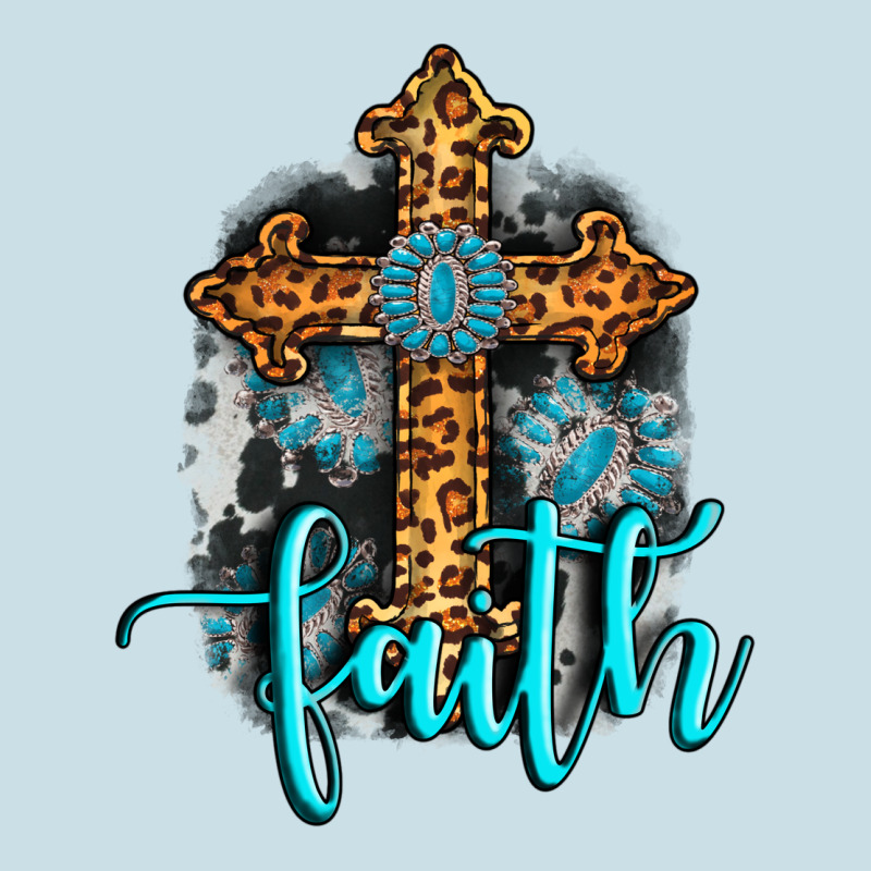 Faith Western Turquoise Ladies Tee by AdoDesignShop | Teevron