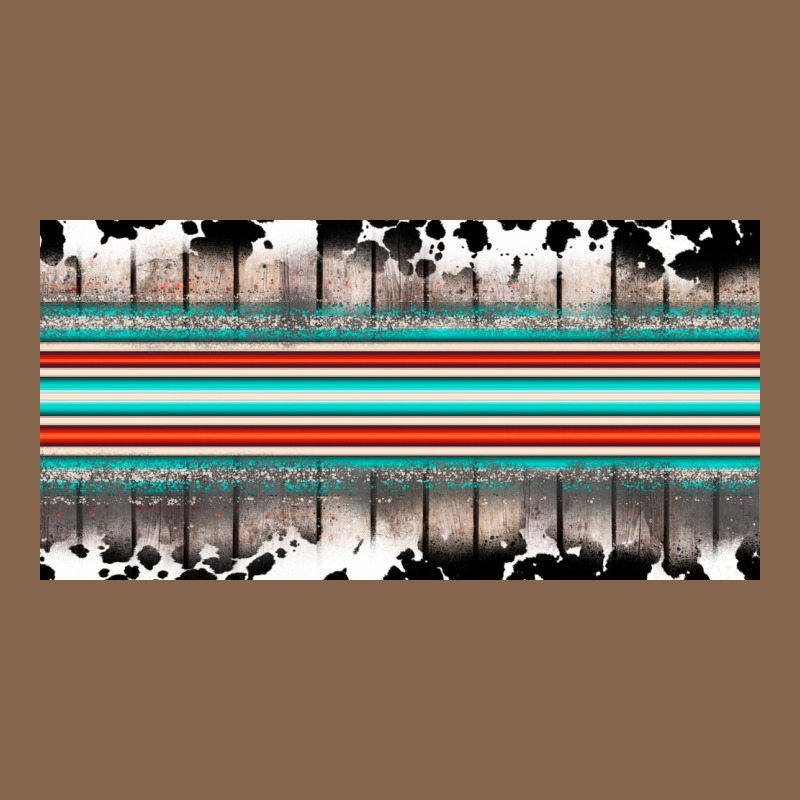 Western Cowhide Serape Sunflower Mama License Plate Premium Tee by BarkalooDesign | Teevron