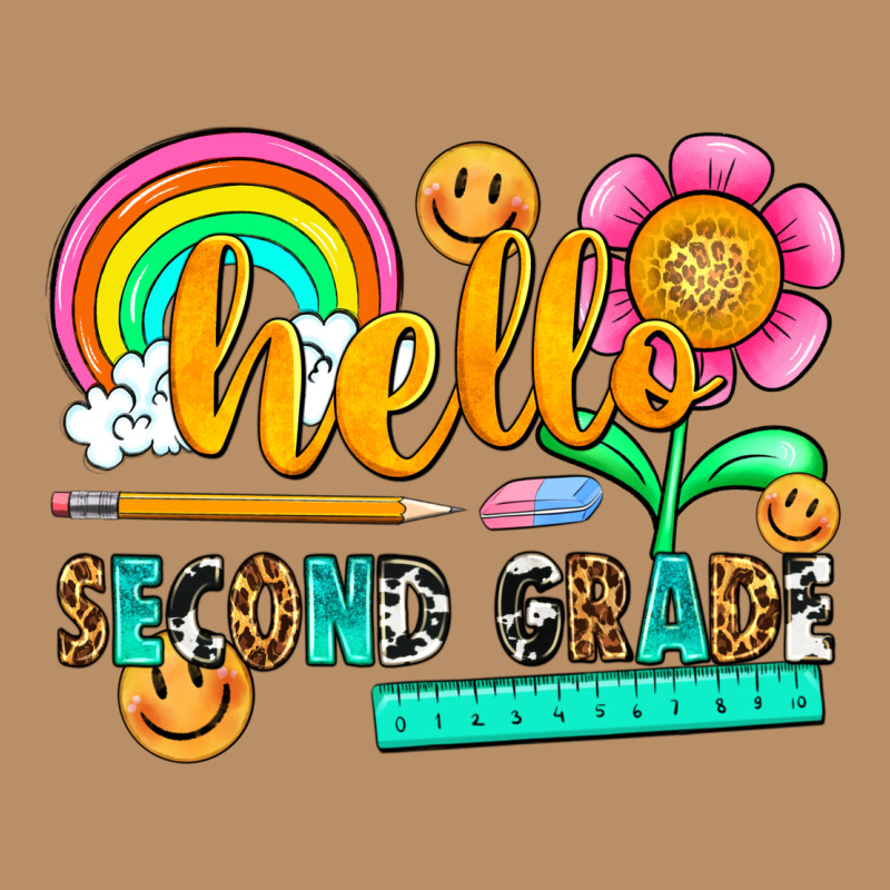 Hello Second Grade Vintage Hoodie by NancyCooperArtShop | Teevron