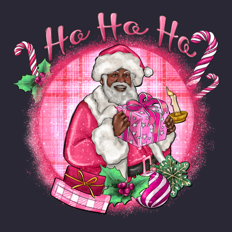 Ho Ho Ho Pink Black Santa Christmas Vintage Tee by MaliasSmallBusiness | Teevron
