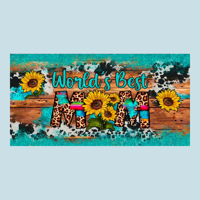 World's Best Mom Sunflower License Plate Ladies Tee by Artiststas | Teevron