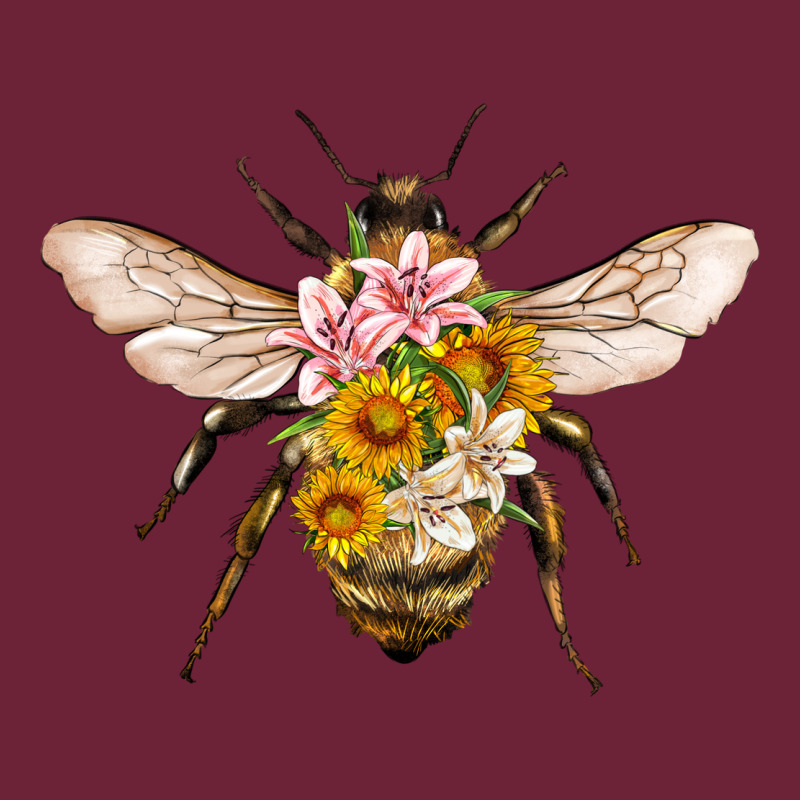 Bee With Flowers Long Sleeve Tee by Artiststas | Teevron