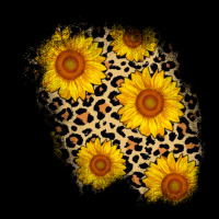 Leopard Sunflower Patch Heavy Core Tee | Teevron