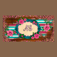 Preview Western Pink Flovers Leopard Serape   License Plate Template Premium Tee | Teevron