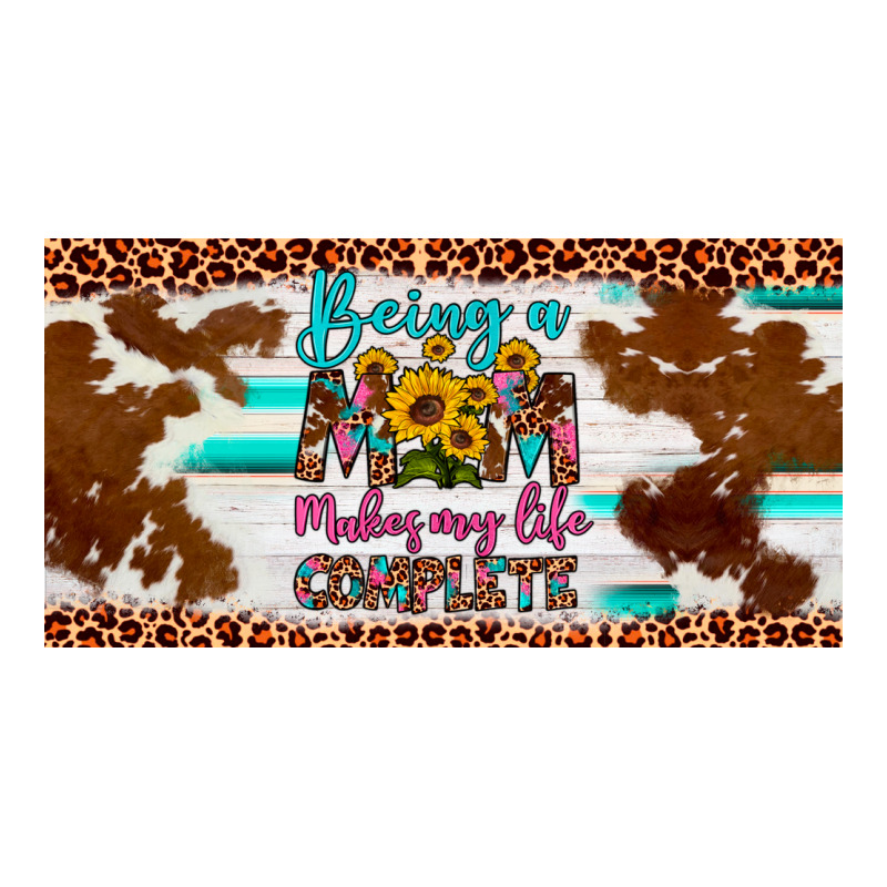 Being A Mom Makes My Life Complete License Plate Ladies Tee by Artiststas | Teevron
