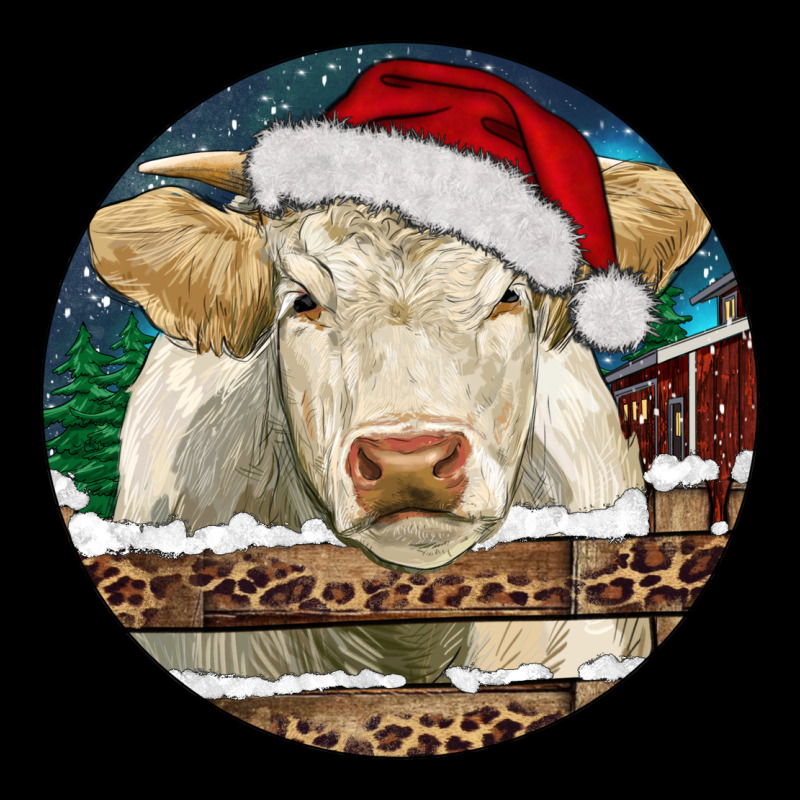 Charolais Cow Christmas Ladies Tee by RanaPortraitStore | Teevron