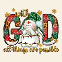 With God All Things Are Possible With Snowman Vintage Tee | Teevron
