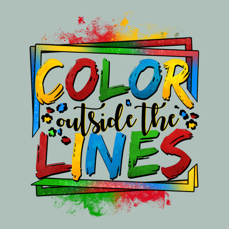 Color Outside The Lines Autism Heavyweight Hoodie by OliviaCreatesArt | Teevron