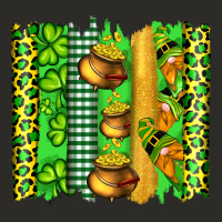 St Patricks Gnomes And Cloves With Leopard  Brushstrokes Heavy Core Tee | Teevron