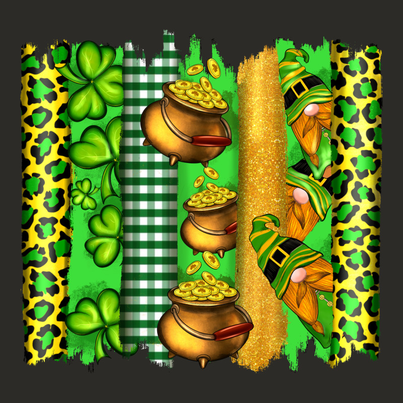 St Patricks Gnomes And Cloves With Leopard  Brushstrokes Heavy Core Tee by Artiststas | Teevron