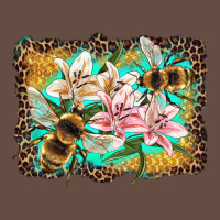Bees And Lilies With Leopard Long Sleeve Tee | Teevron