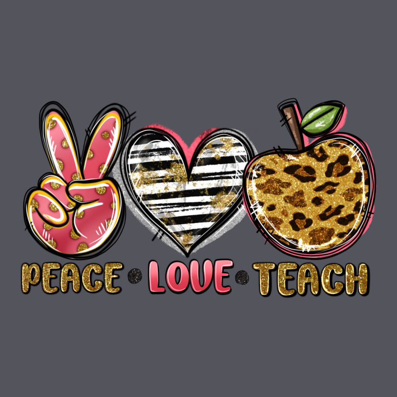 Peace Love Teach Vintage Hoodie by NancyCooperArtShop | Teevron