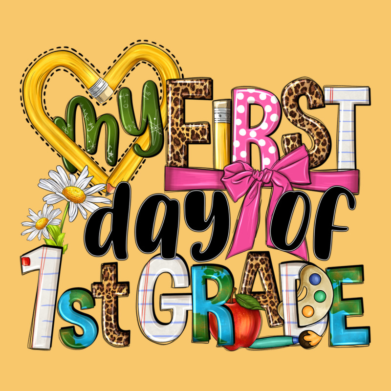 My First Day Of 1st Grade Vintage Hoodie by NancyCooperArtShop | Teevron