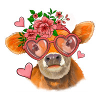 valentines day orange cow | Teevron
