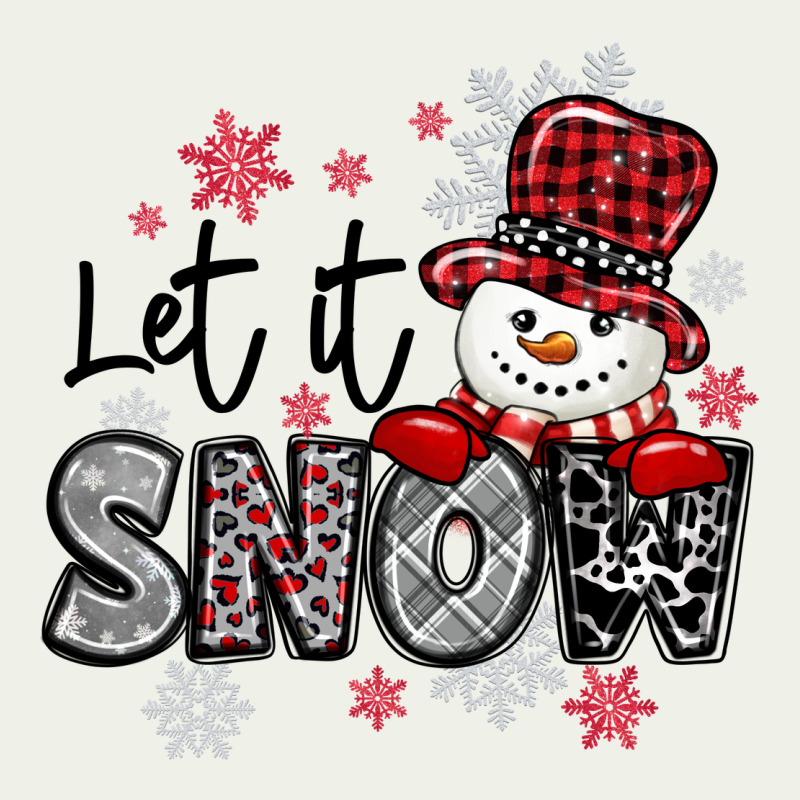 Let It Snow Sowman Snowflake Urban Heavy Tee by MaliasSmallBusiness | Teevron