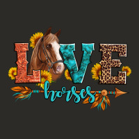 Love Horses  Leather Turquoise Leopard Heavy Core Tee | Teevron