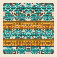 Aztec Cowhide Seamless Ladies Tee | Teevron