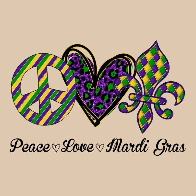 Mardi Gras Love Peace Heavyweight Sweatshirt by Bettercallsaul | Teevron
