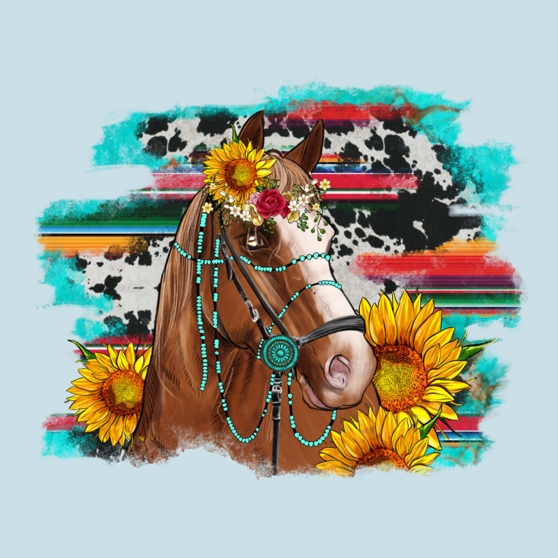 Horse With Sunflowers Ladies Tee by Artiststas | Teevron